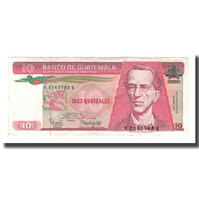 Biljet, Guatemala, 10 Quetzales, 1983-1988, 1987-01-07, KM:68, TTB