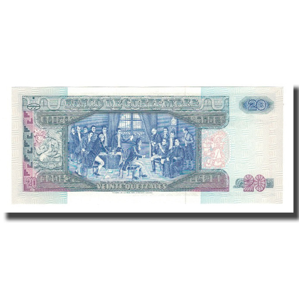 Banknote, Guatemala, 20 Quetzales, 1990, 1990-01-03, KM:76b, UNC(65-70)