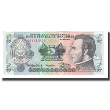 Banknote, Honduras, 5 Lempiras, 1978-1994, 1989-03-30, KM:63b, UNC(65-70)