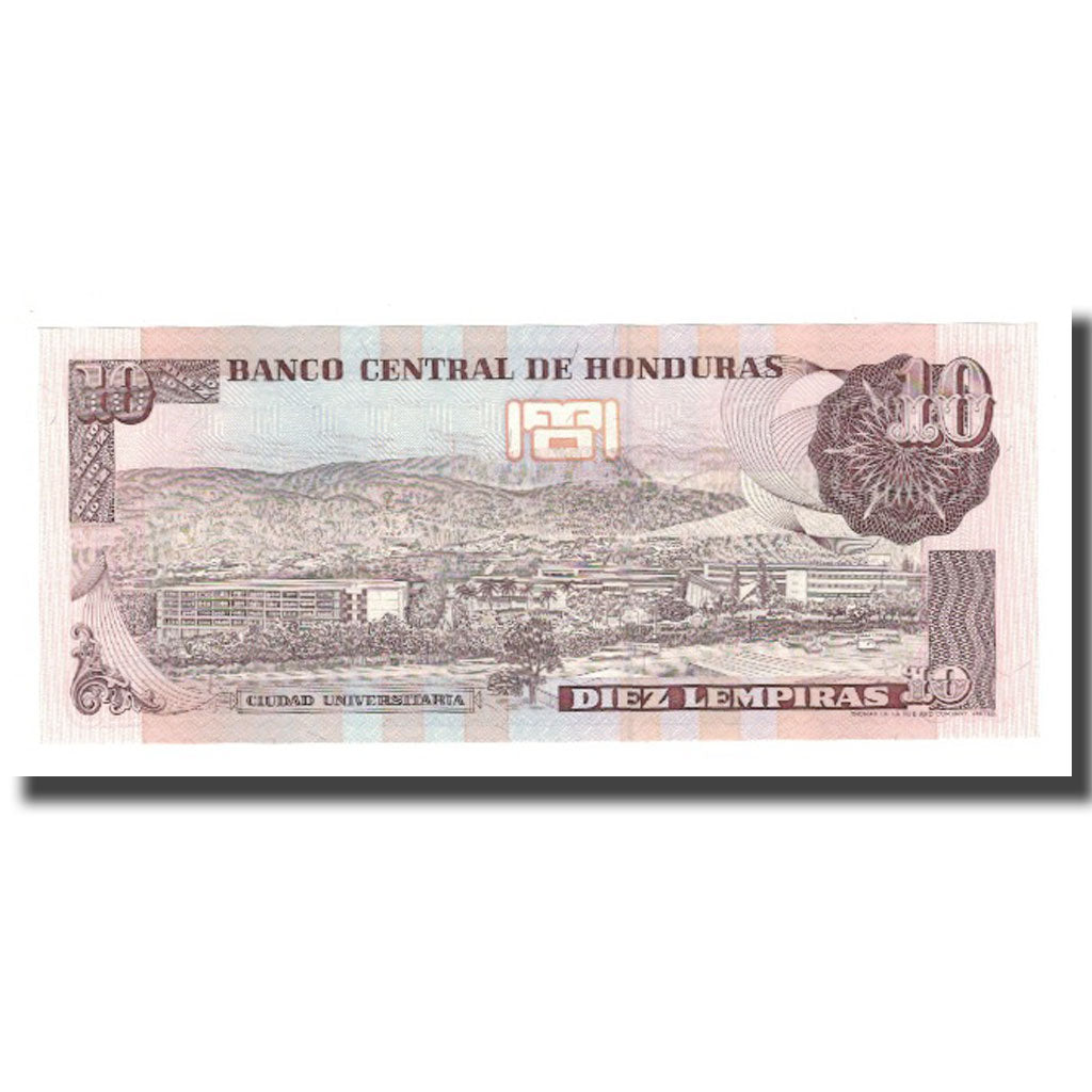 Banknote, Honduras, 10 Lempiras, 1989, 1989-09-21, KM:70a, UNC(65-70)