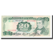 Banknote, Honduras, 20 Lempiras, 1978-93, 1991-08-29, KM:65c, UNC(65-70)