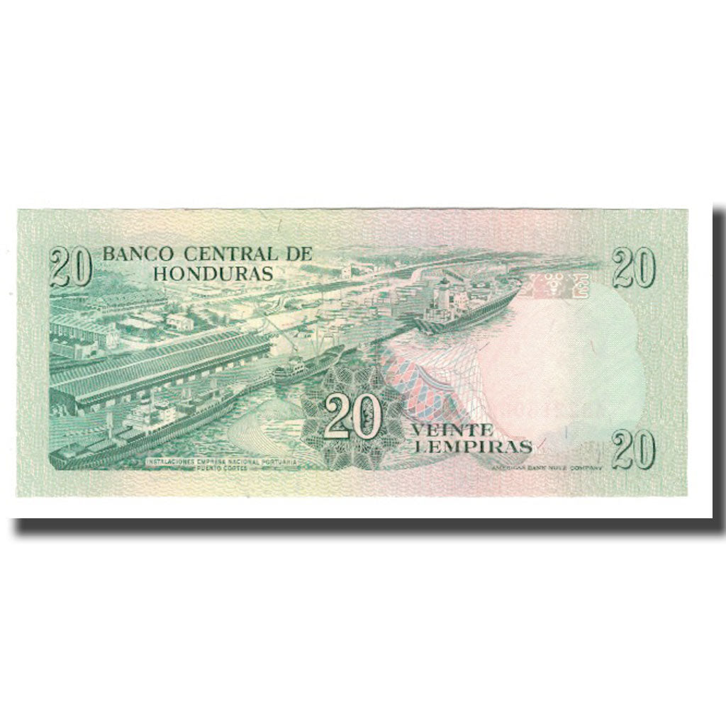 Banknote, Honduras, 20 Lempiras, 1978-93, 1991-08-29, KM:65c, UNC(65-70)