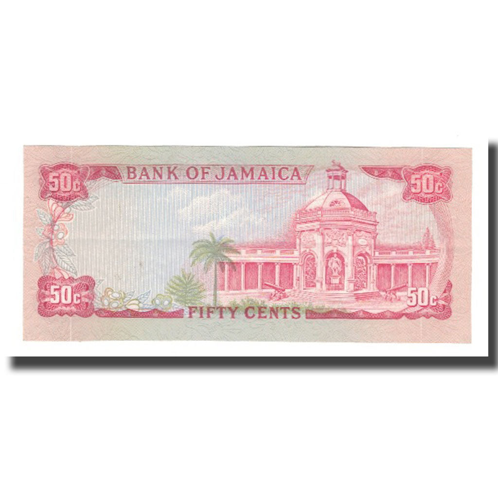 Banknote, Jamaica, 50 Cents, L.1960, KM:53a, AU(55-58)