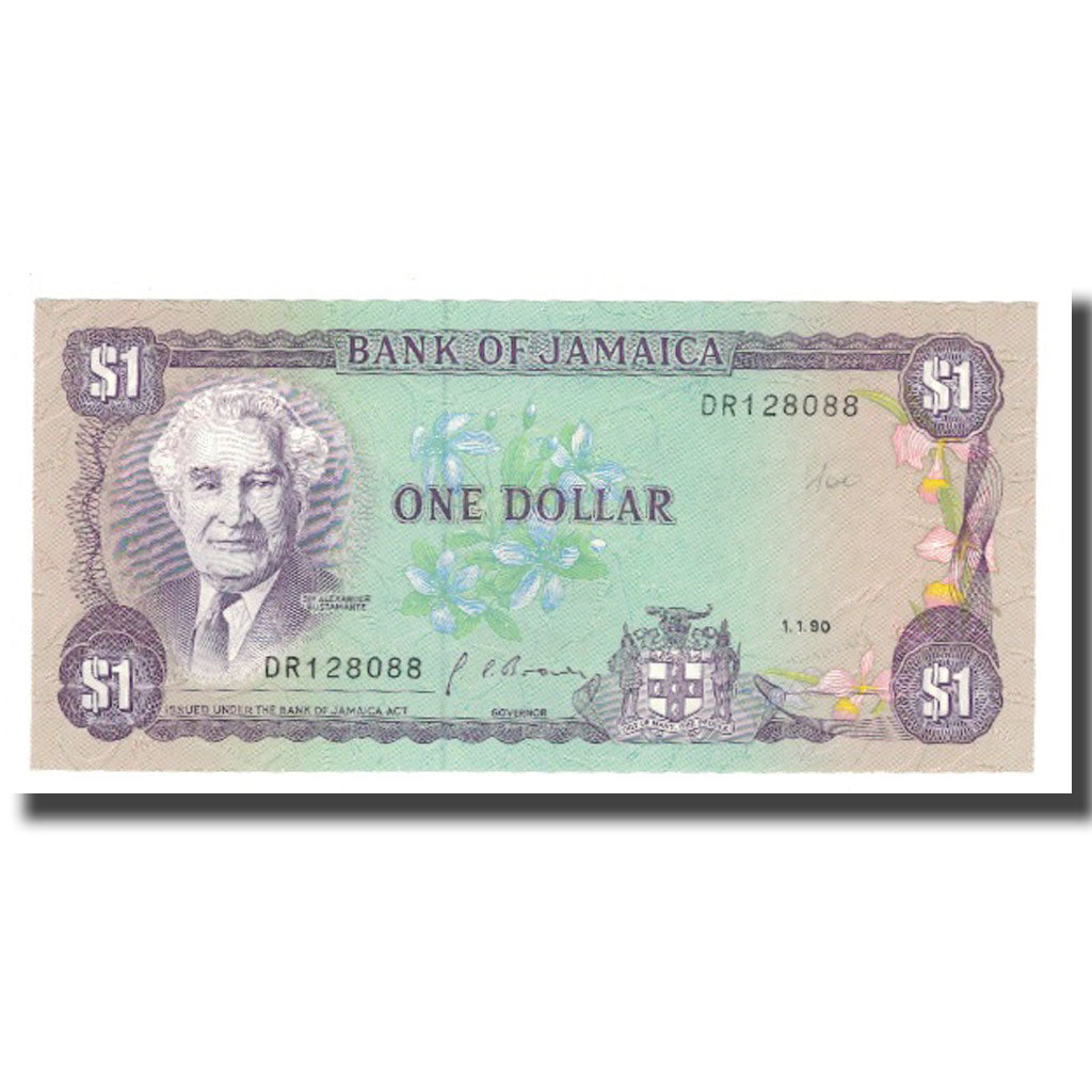 Billete, 1 Dollar, 1985-1990, Jamaica, 1990-01-01, KM:68Ad, UNC