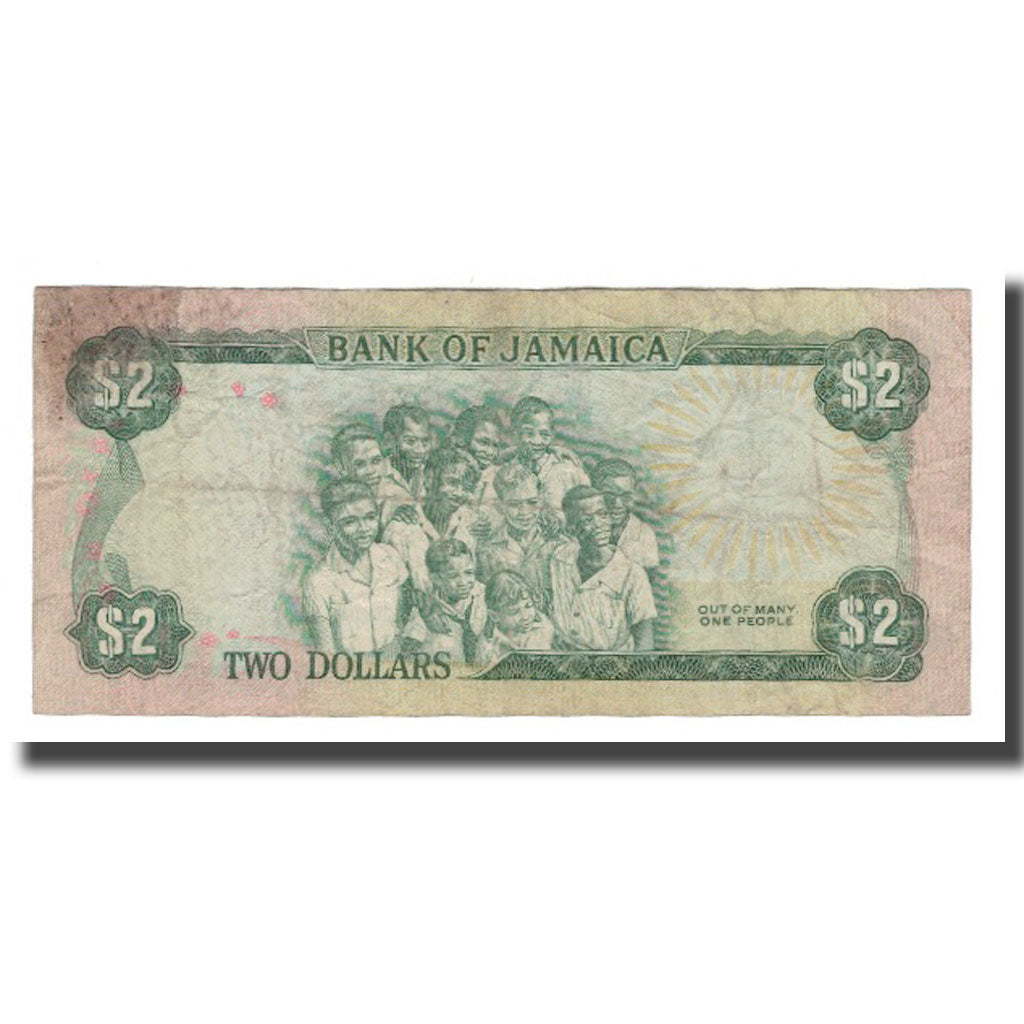 Billete, 2 Dollars, L.1960, Jamaica, KM:55a, BC