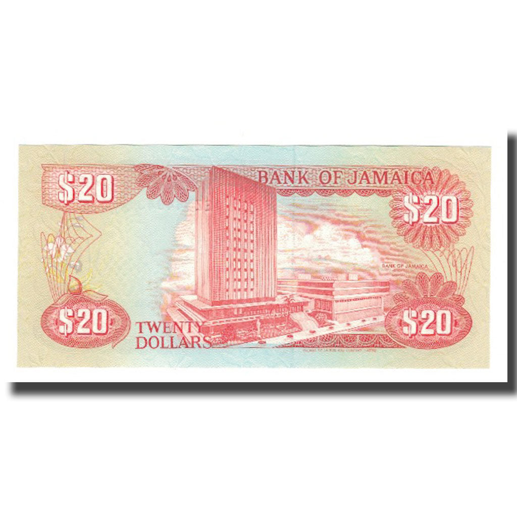 Banknote, Jamaica, 20 Dollars, 1985-1999, 1989-09-01, KM:72c, UNC(65-70)