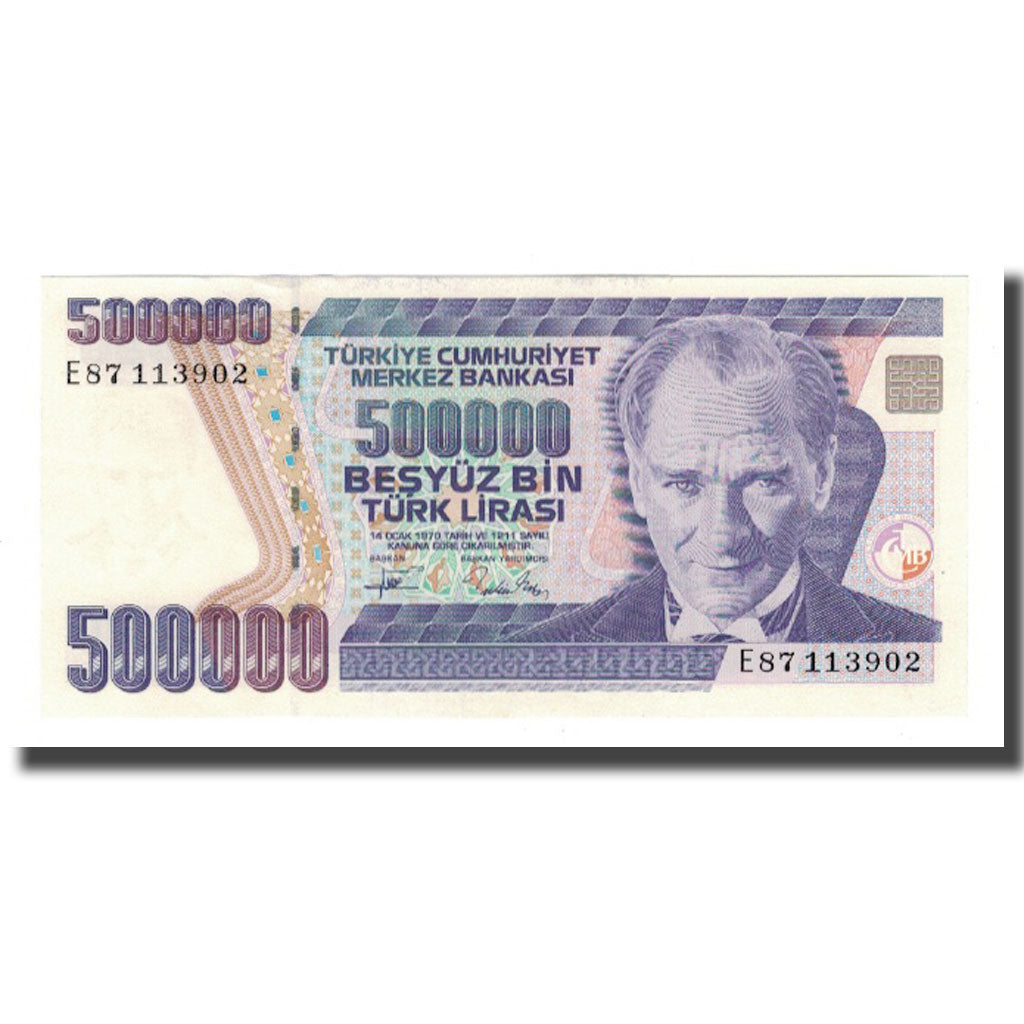 Nota, Turquia, 500,000 Lira, L.1970, 1970-01-14, KM:212, UNC(63)