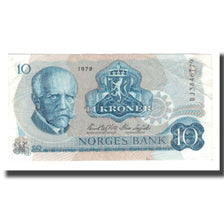 Biljet, Noorwegen, 10 Kroner, Undated (1972-84), 1979, KM:36c, TTB