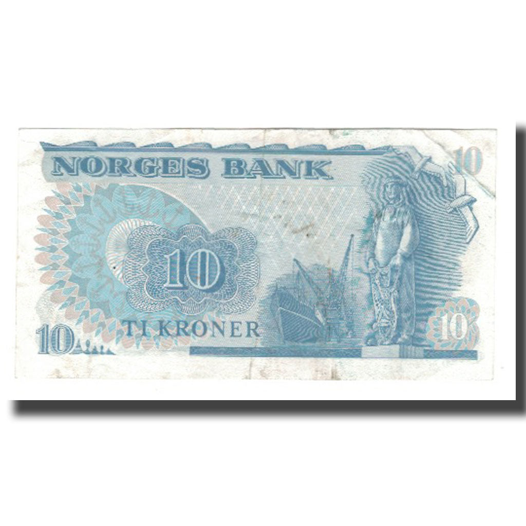 Banknote, Norway, 10 Kroner, Undated (1972-84), 1979, KM:36c, EF(40-45)