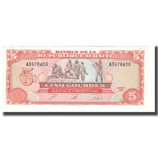 Banknote, Haiti, 5 Gourdes, 1992, KM:261a, UNC(64)