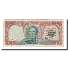 Banknote, Uruguay, 5000 Pesos, Undated (1967), KM:50b, VF(20-25)