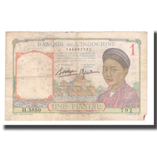 Billet, FRENCH INDO-CHINA, 1 Piastre, Undated (1932), KM:52, TB
