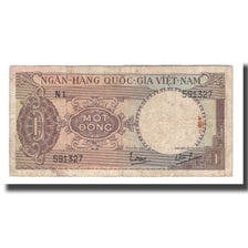 Banknote, South Viet Nam, 1 D<ox>ng, Undated (1964), KM:15a, VF(20-25)