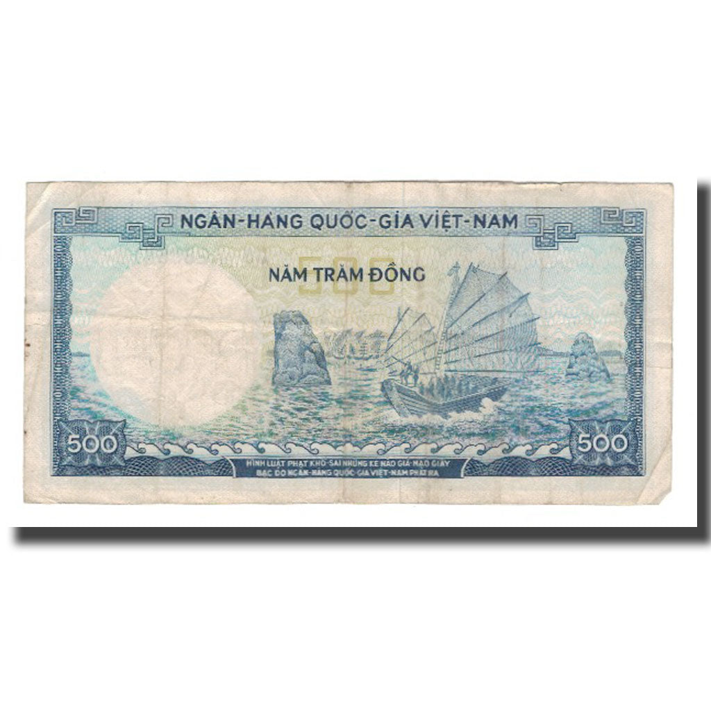 Banknote, South Viet Nam, 500 D<ox>ng, Undated (1966), KM:23a, VF(20-25)