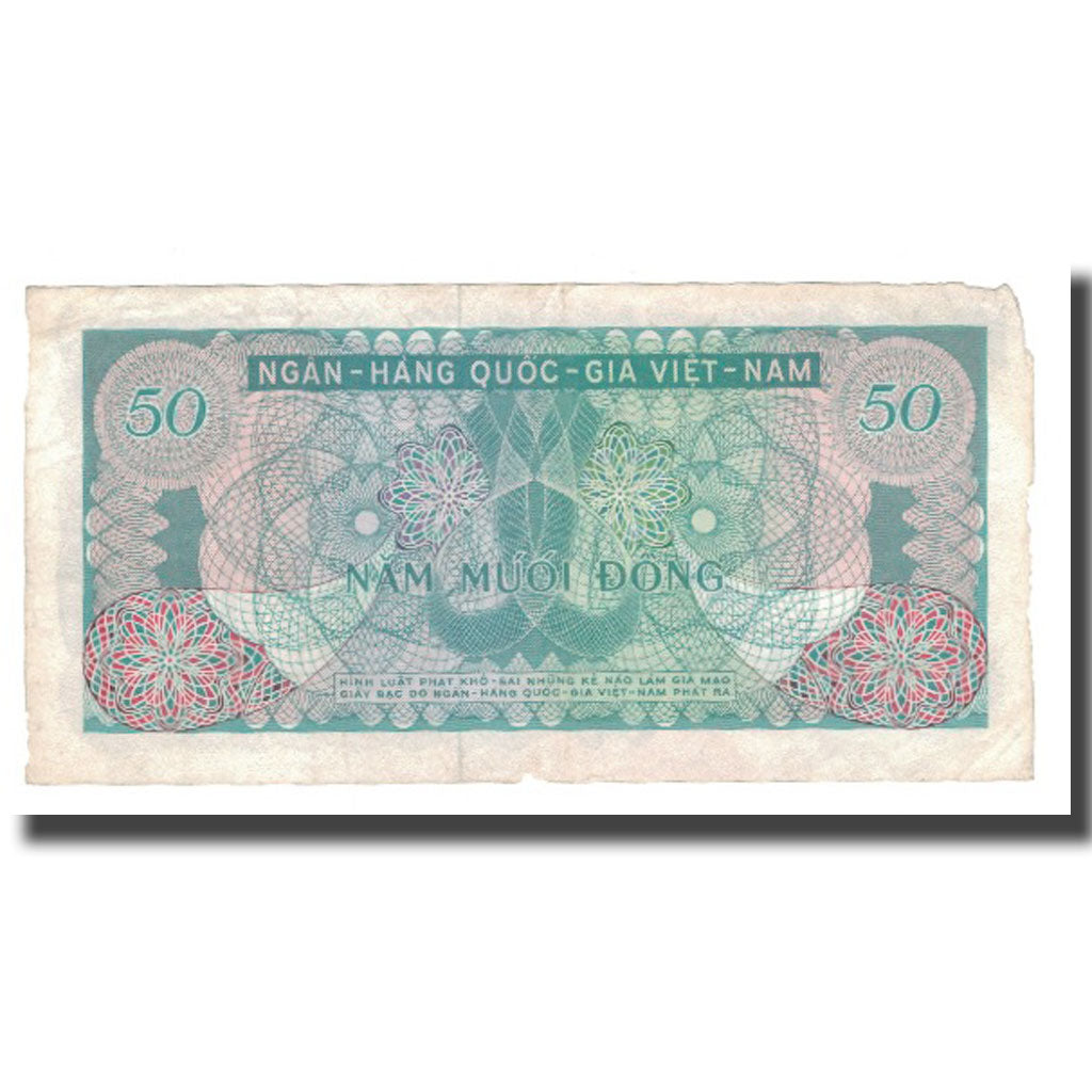 Banknote, South Viet Nam, 50 D<ox>ng, undated (1969), KM:25a, VF(20-25)