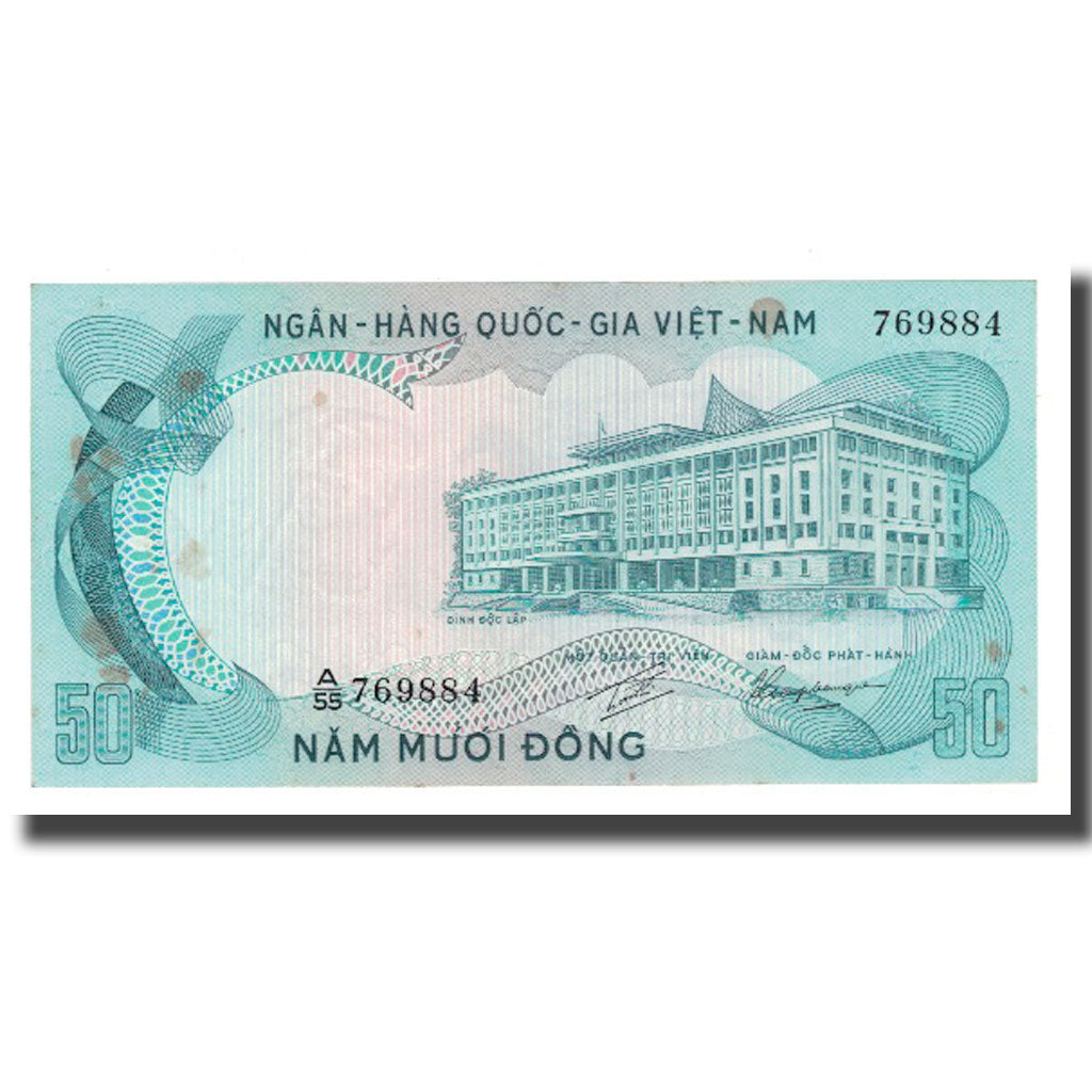 Banknot, Południowy Wiet Nam, 50 D<ox>ng, Undated (1972), KM:30a, EF(40-45)