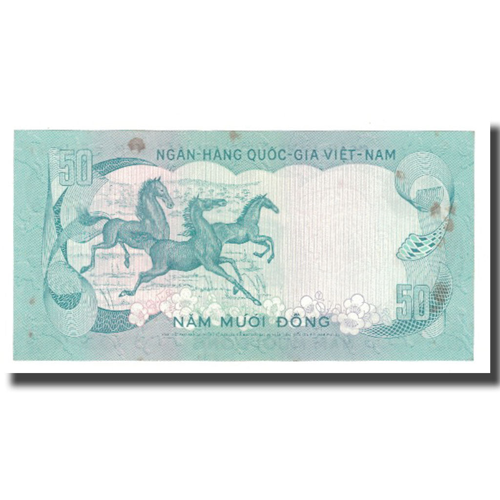 Banknot, Południowy Wiet Nam, 50 D<ox>ng, Undated (1972), KM:30a, EF(40-45)