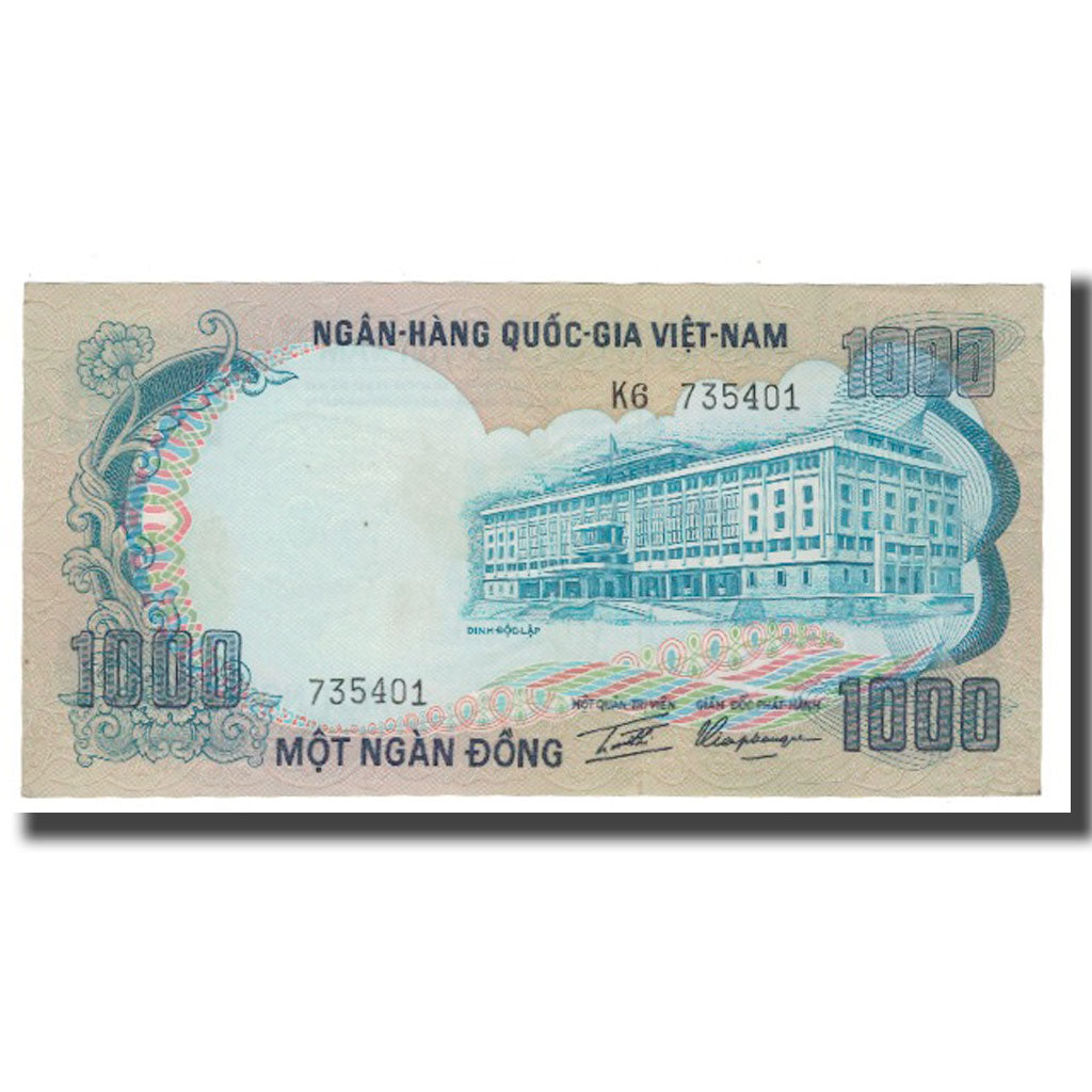 Banknote, South Viet Nam, 1000 D<ox>ng, Undated (1972), KM:34a, AU(55-58)