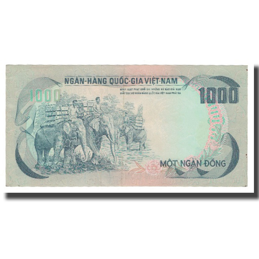 Banknote, South Viet Nam, 1000 D<ox>ng, Undated (1972), KM:34a, AU(55-58)