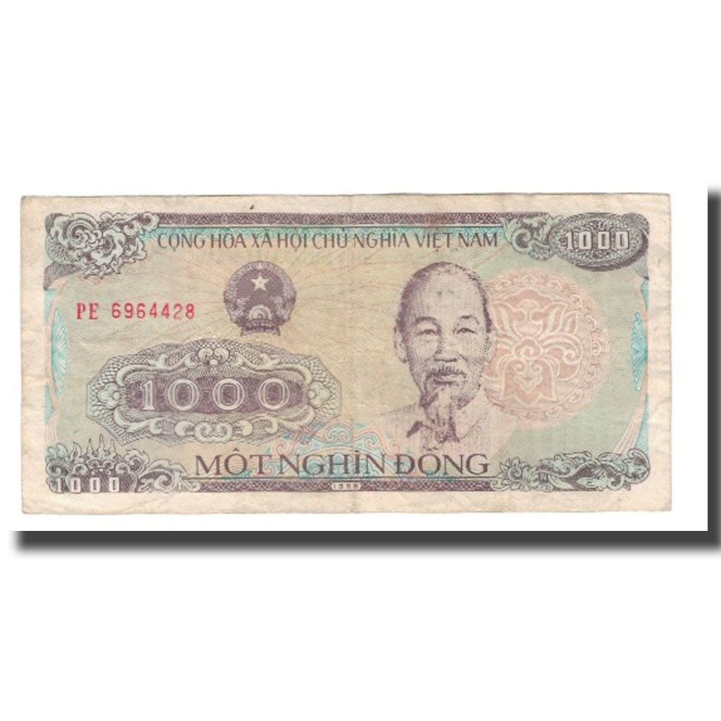 Billet, Viet Nam, 1000 D<ox>ng, 1988, KM:106a, TB+