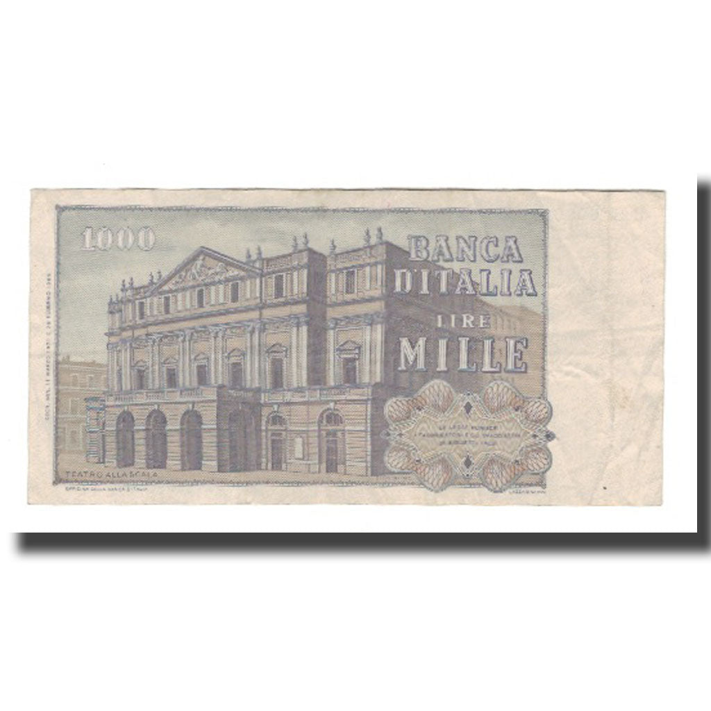 Billete, 1000 Lire, 1969-1981, Italia, 1971-03-11, KM:101b, MBC