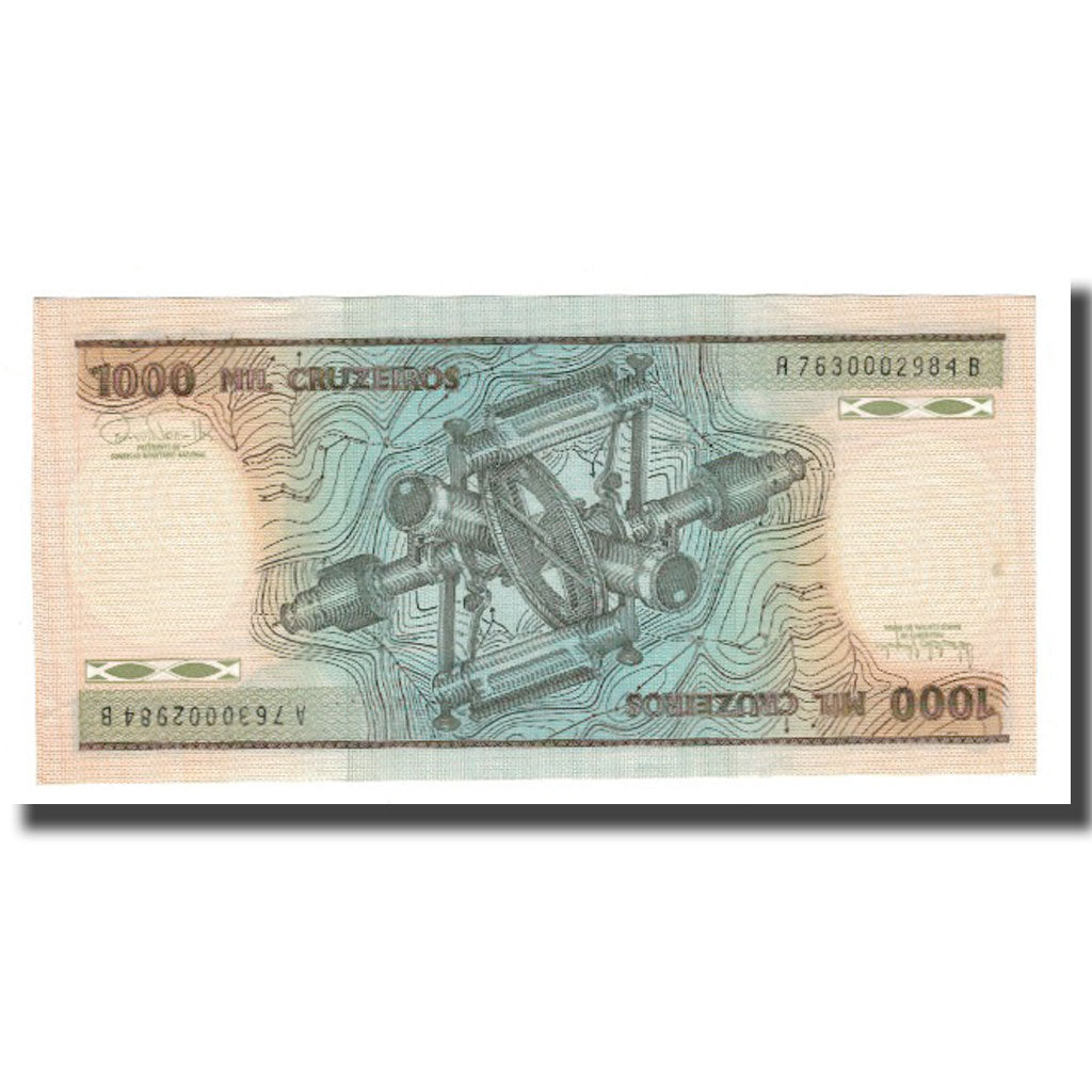 Banknote, Brazil, 1000 Cruzeiros, Undated (1978-80), KM:197c, UNC(65-70)