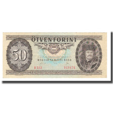 Geldschein, Ungarn, 50 Forint, 1965-89, 1989-01-10, KM:170h, VZ+