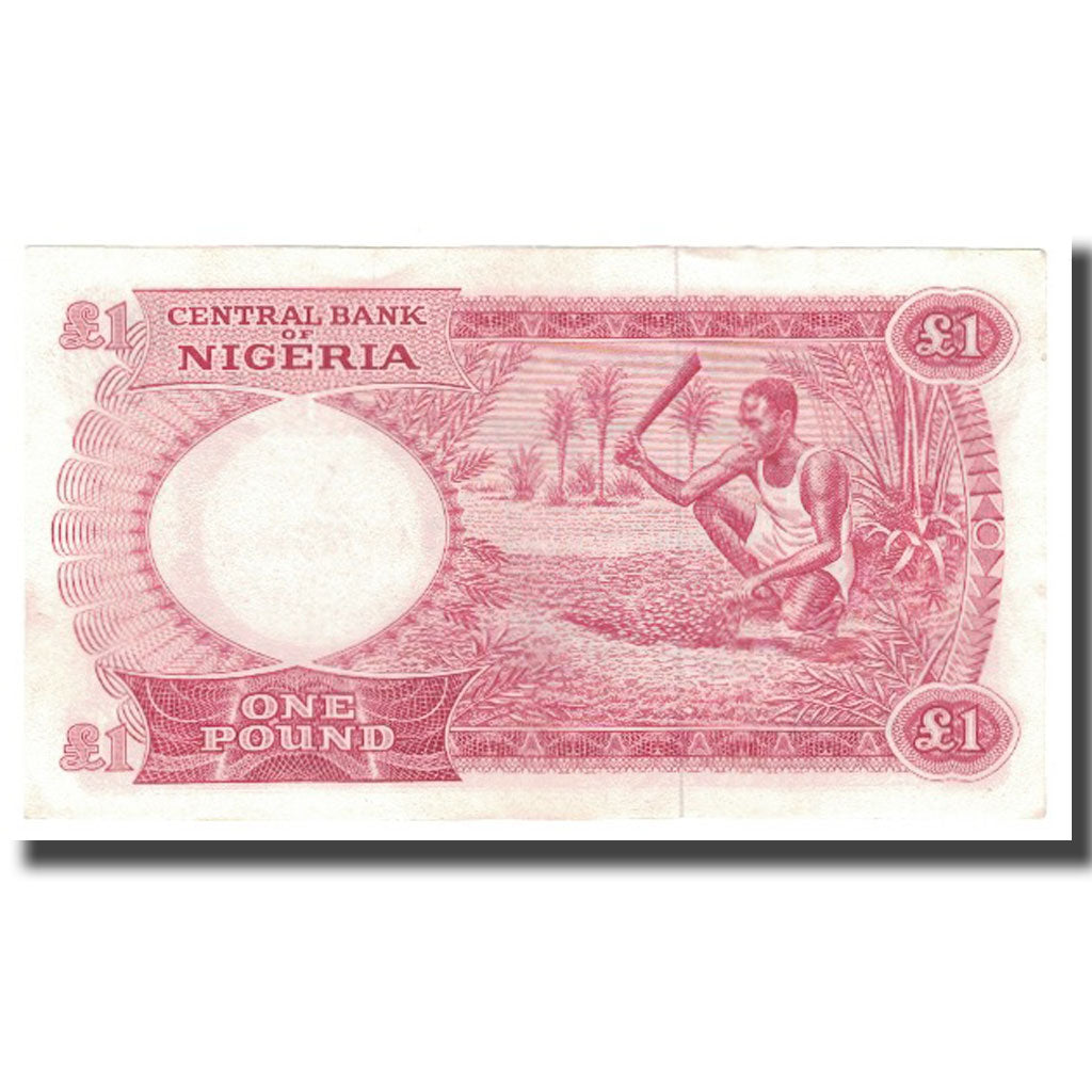 Billete, 1 Pound, Undated (1967), Nigeria, KM:8, EBC+