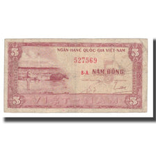 Billet, South Viet Nam, 5 D<ox>ng, Undated (1955), KM:13a, TB