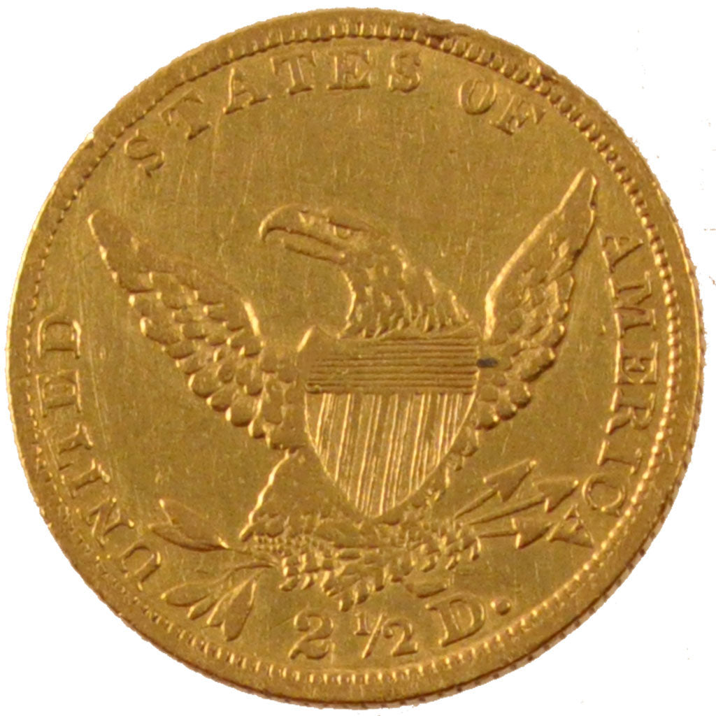 UNITED STATES, Classic Head, $2.50, Quarter Eagle, 1836, U.S. Mint, KM #56,...