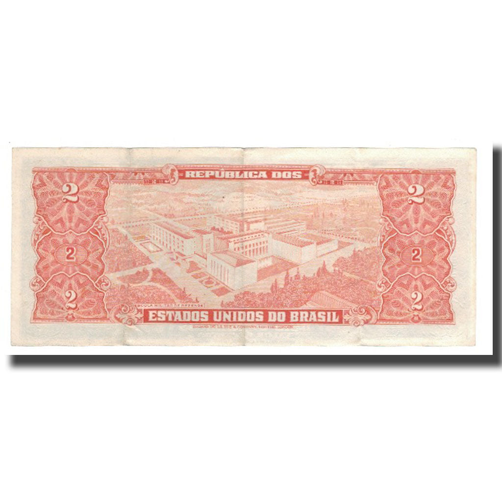 Banknote, Brazil, 2 Cruzeiros, Undated (1955), KM:157, EF(40-45)