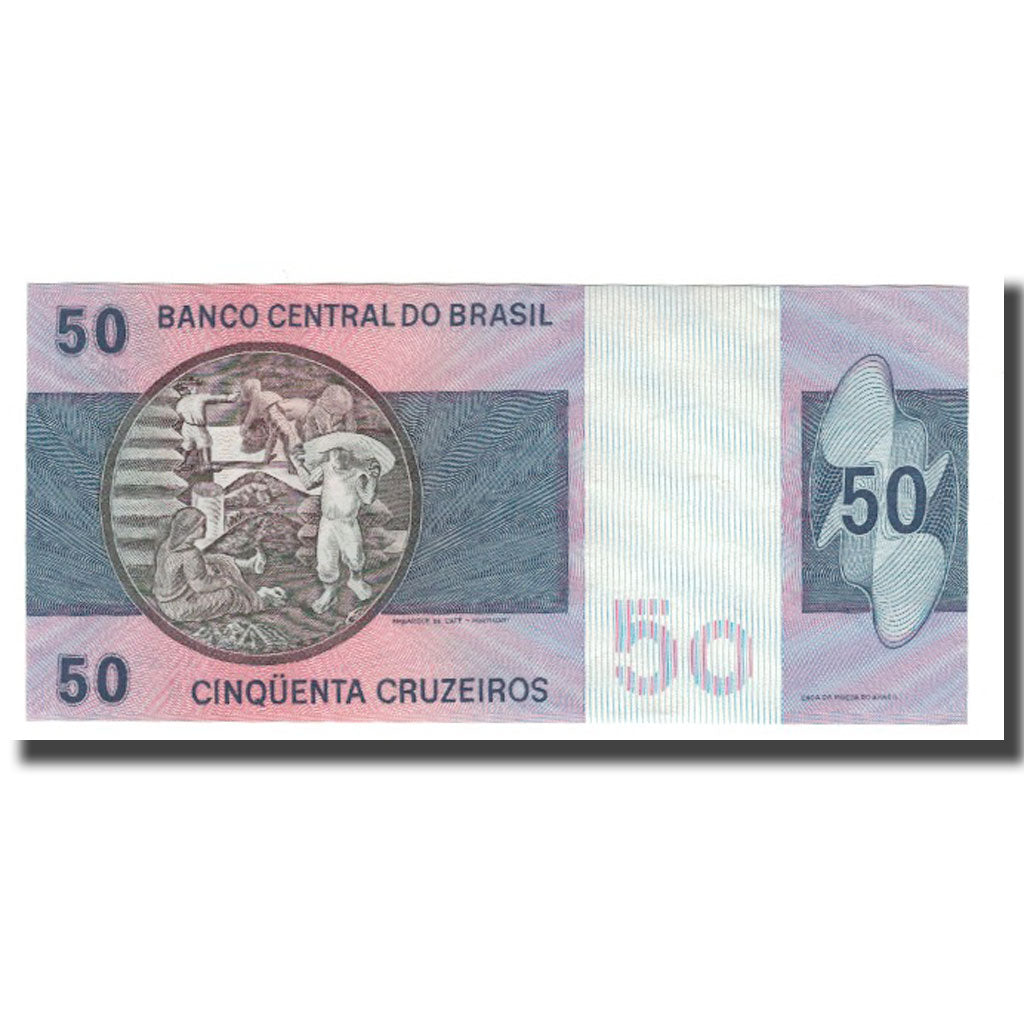 Billet, Brésil, 50 Cruzeiros, Undated (1970-81), KM:194c, SUP+