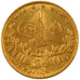 TURKEY, 50 Kurush, 1908, Qustantiniyah, KM #731, MS(60-62), Gold, 3.57
