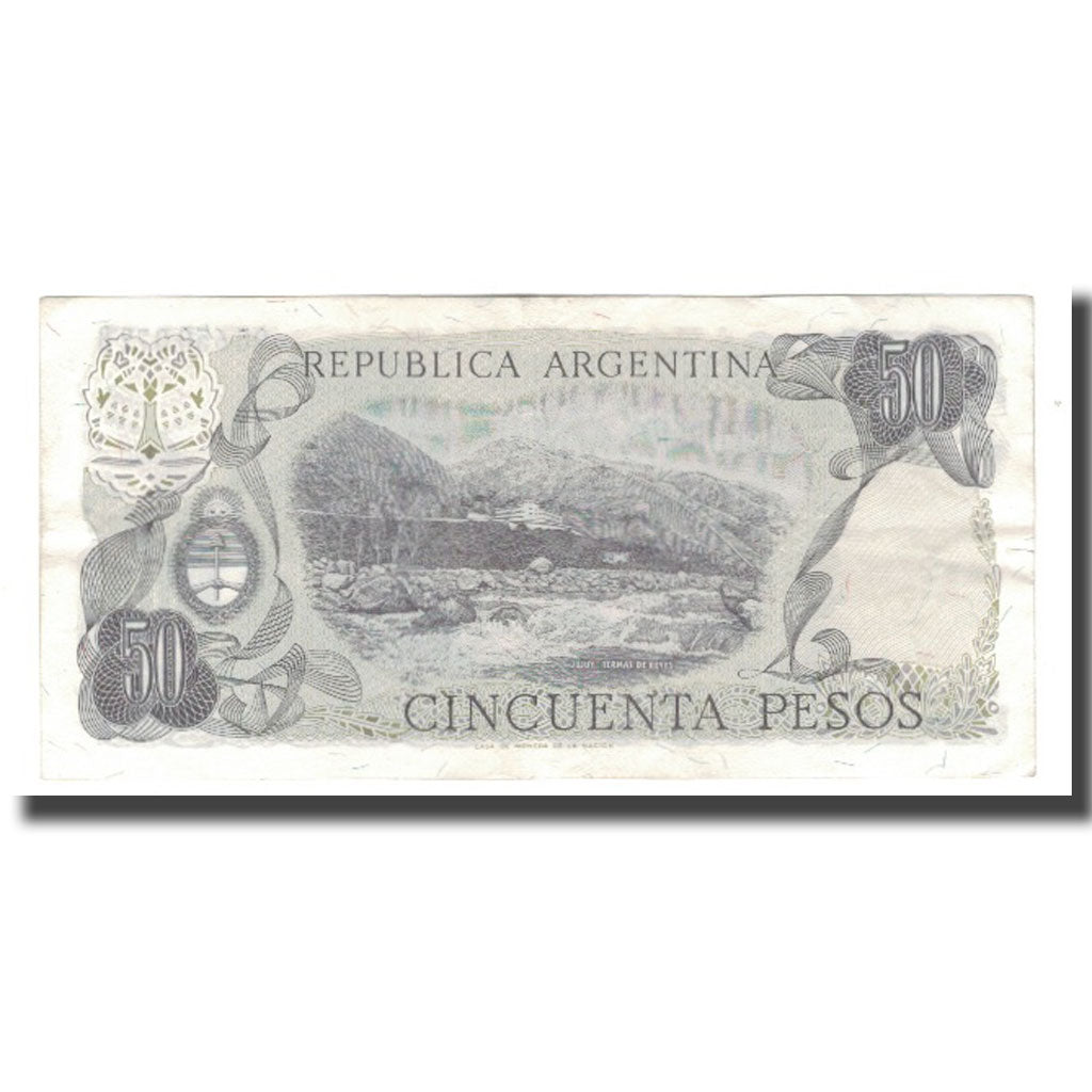 Banknote, Argentina, 50 Pesos, Undated (1976-78), KM:301a, AU(55-58)
