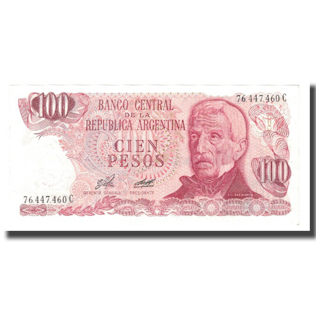 Billet, Argentine, 100 Pesos, Undated (1976-78), KM:302a, SUP