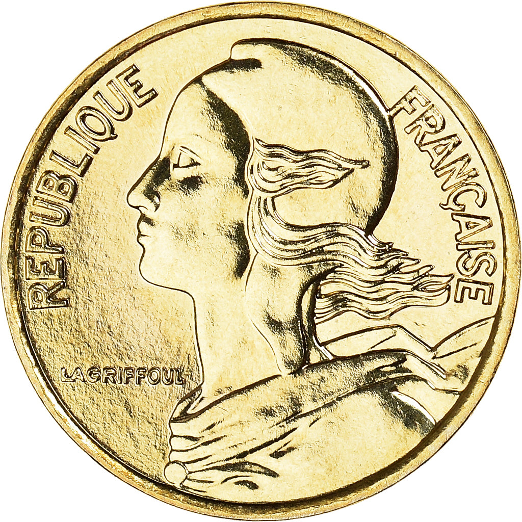 Coin, France, Marianne, 5 Centimes, 2001, Paris, BU, MS(65-70), Aluminum-Bronze