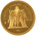 Vème République, 50 Francs Hercule, Piéfort or 