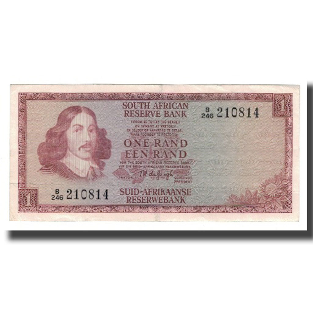 Banknote, South Africa, 1 Rand, Undated (1966), KM:109b, EF(40-45)