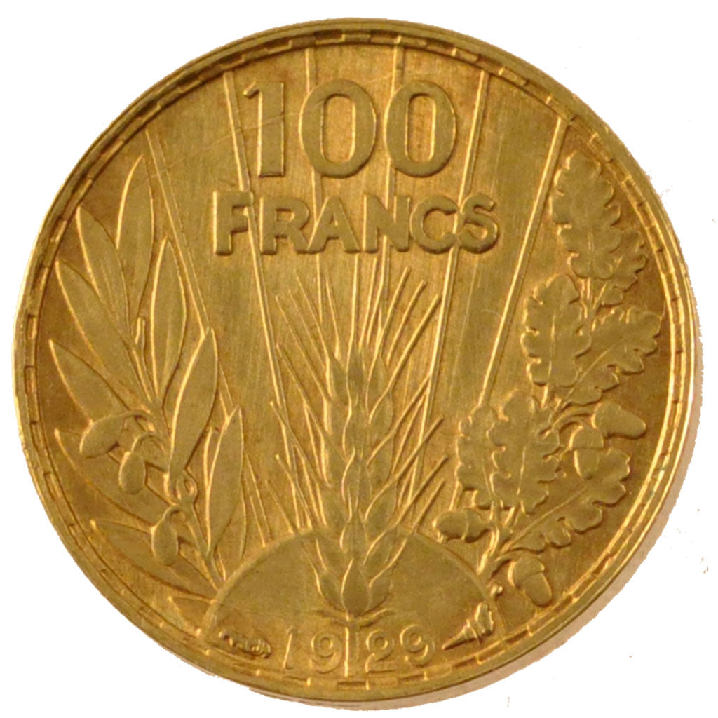 FRANCE, 100 Francs, 1929, MS(63), Gold, Gadoury #1138P, 13.16