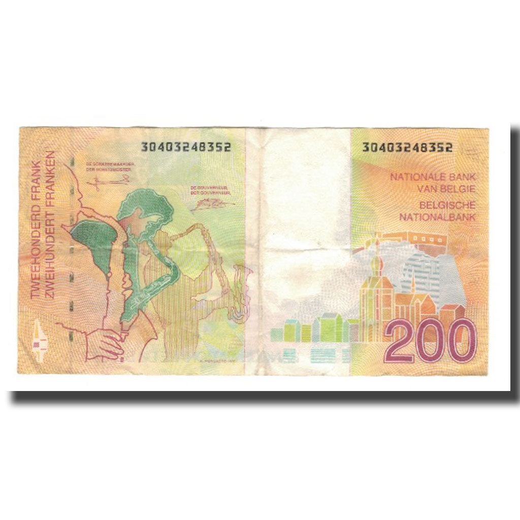 Banknote, Belgium, 200 Francs, Undated (1995), KM:148, EF(40-45)
