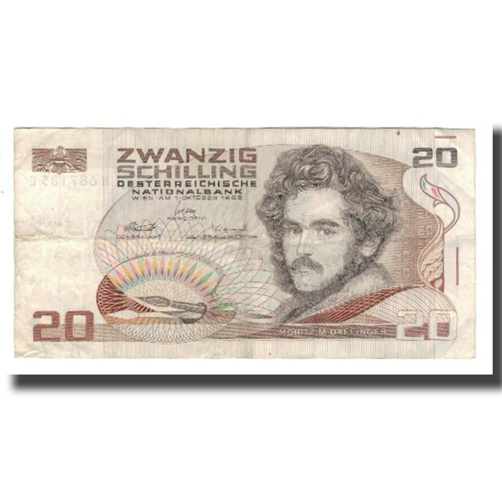 Banknote, Austria, 20 Schilling, 1986, 1986-10-01, KM:148, EF(40-45)