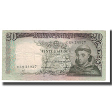 Geldschein, Portugal, 20 Escudos, 1964, 1964-05-26, KM:167a, SS