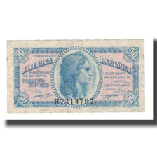 Banknote, Spain, 50 Centimos, 1937, KM:93, AU(50-53)