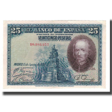 Billet, Espagne, 25 Pesetas, 1928, 1928-08-15, KM:74b, TTB+