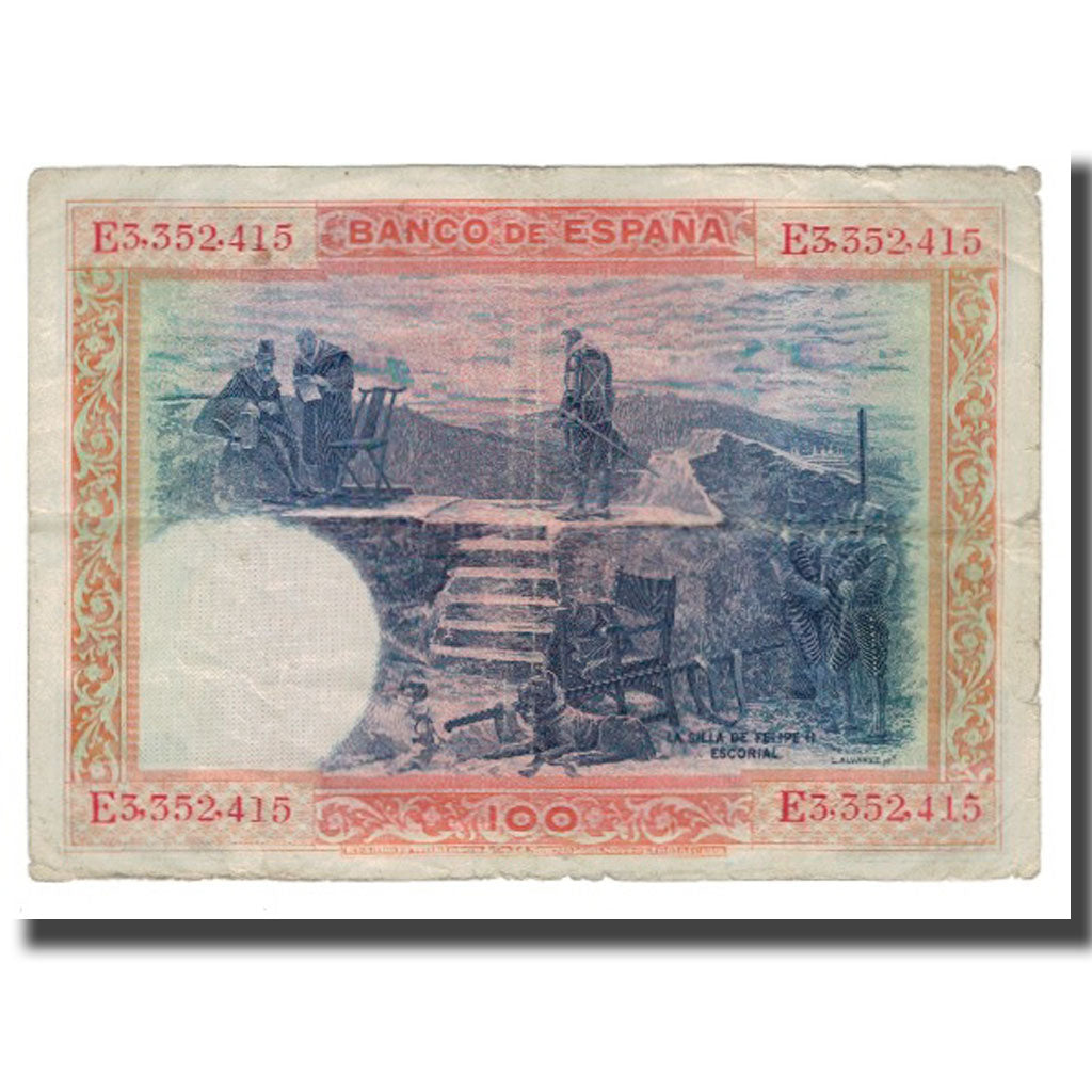 Banconote, Spagna, 100 Pesetas, 1925, 1925-07-01, KM:69c, MB