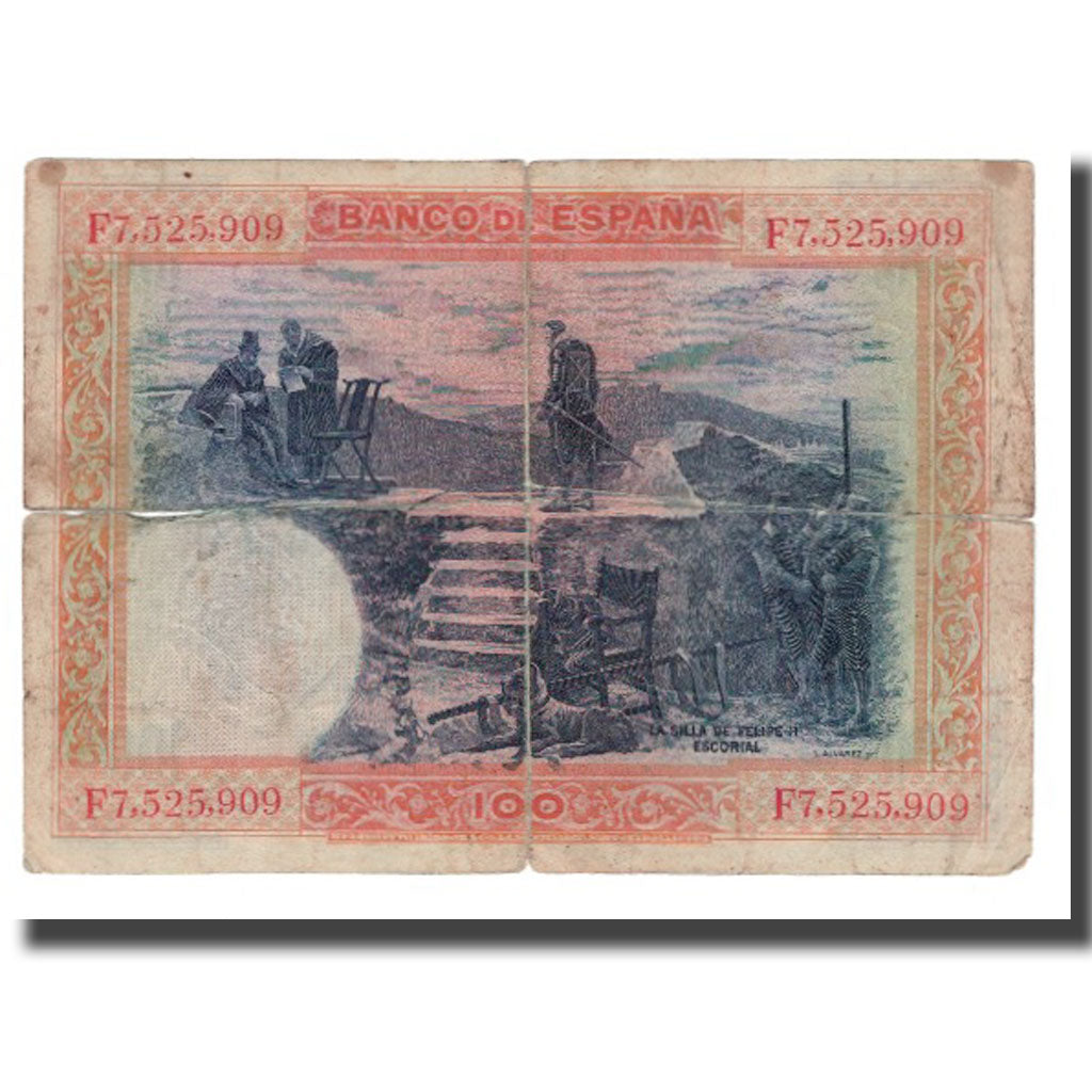 Geldschein, Spanien, 100 Pesetas, 1925, 1925-07-01, KM:69c, SGE