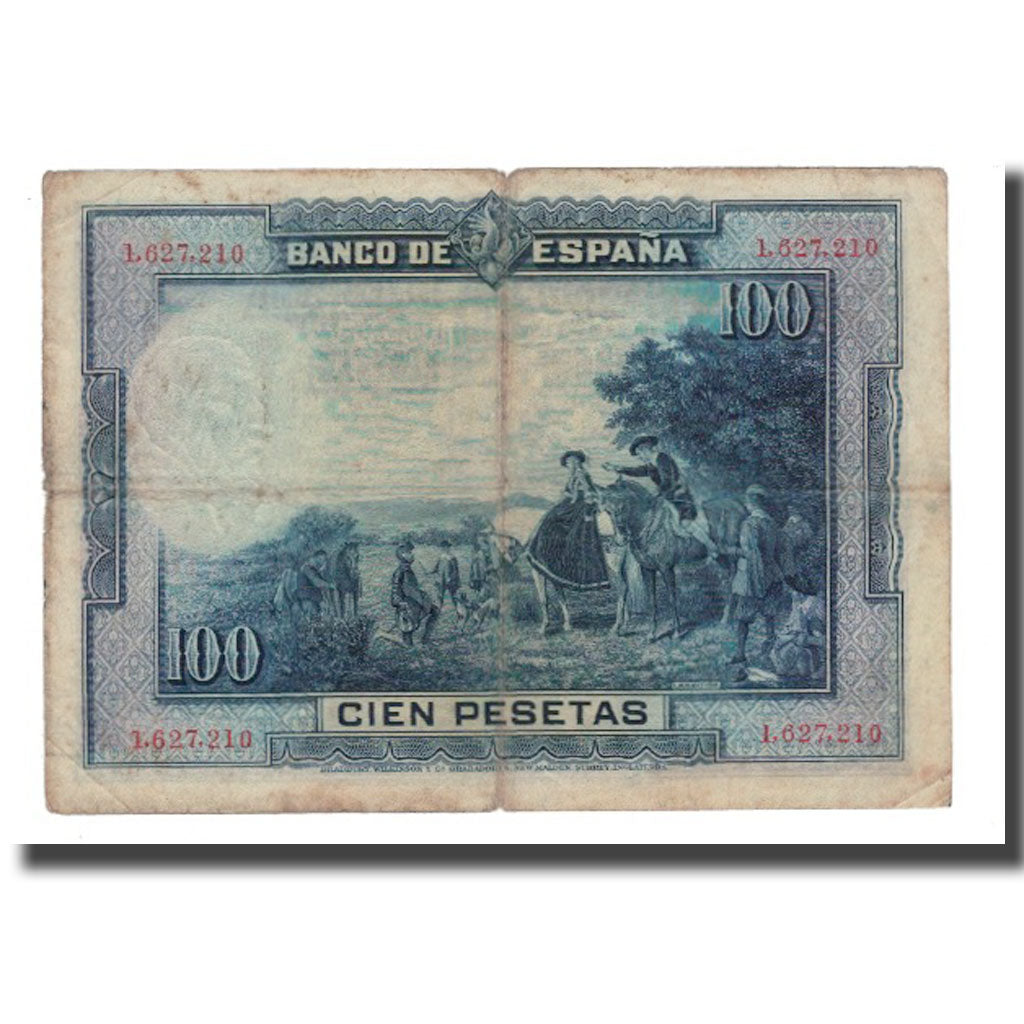 Banknote, Spain, 100 Pesetas, 1928, 1928-08-15, KM:76a, VF(20-25)
