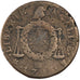 Moneta, Francia, 2 sols aux balances daté, 2 Sols, 1793, Strasbourg, B+