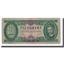 Banknote, Hungary, 10 Forint, 1960, 1960-08-24, KM:168b, VG(8-10)