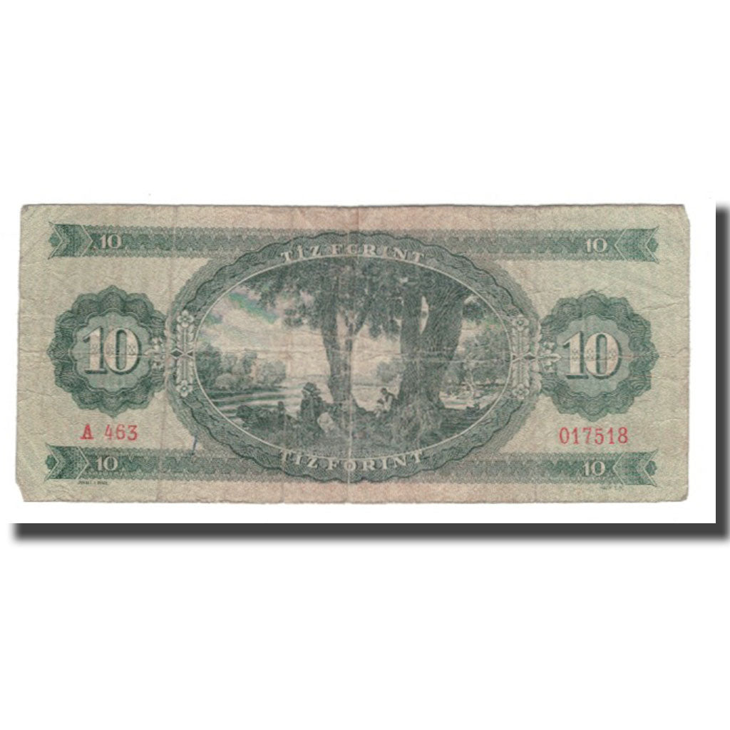Banknote, Hungary, 10 Forint, 1960, 1960-08-24, KM:168b, VG(8-10)